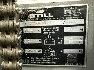 Ručně vedený vysokozdvižný vozík Still ECV 10