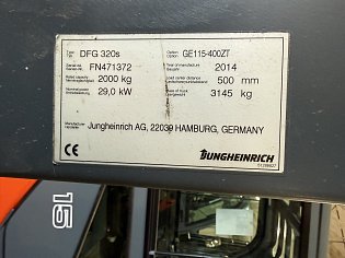 Vysokozdvižný vozík Jungheinrich, DFG320s