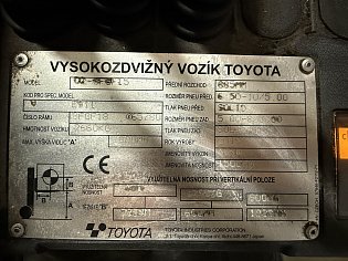 Vysokozdvižný vozík Toyota, 02-8FGF15, LPG