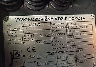 Vysokozdvižný vozík Toyota, 02-8FDF15