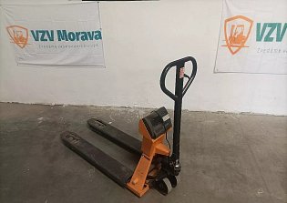 Ručně vedený paletový vozík s váhou