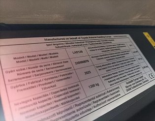 Ručně vedený elektrický vozík Toyota - NOVÝ