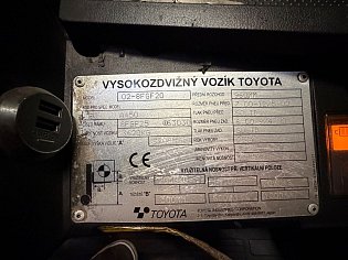 Vysokozdvižný vozík Toyota, 02-8FGF20