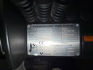 Vysokozdvižný vozík Toyota, 02-FGF15, LPG