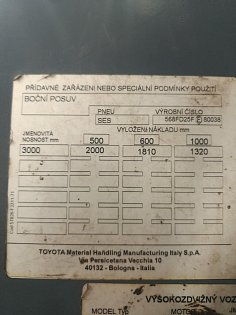 Vysokozdvižný vozík Toyota, 56-8FD20F