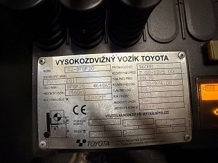 Vysokozdvižný vozík Toyota, 02-8FGF20