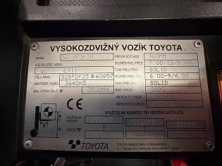 Vysokozdvižný vozík Toyota, 52-8FDF20