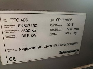 Vysokozdvižný vozík JUNGHEINRICH TFG 425
