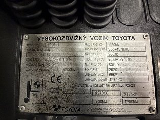 Vysokozdvižný vozík Toyota, 8FG50N